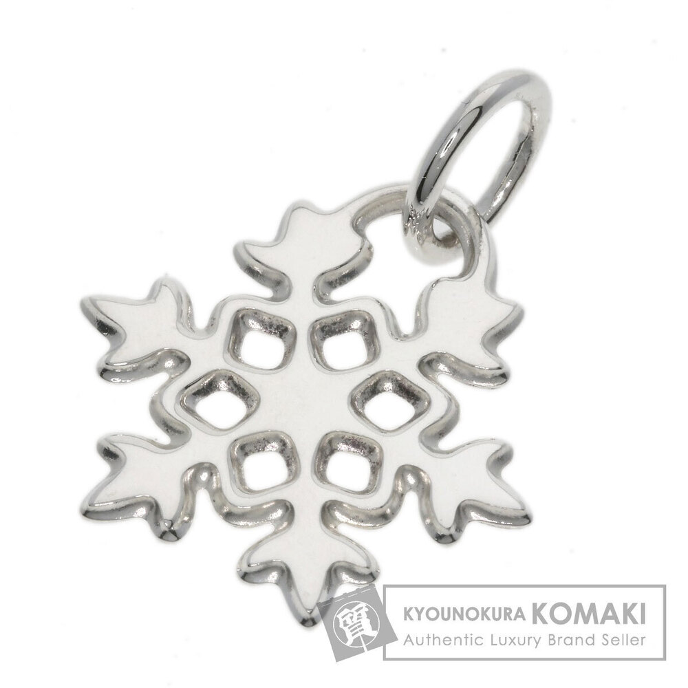 Tiffany Snowflake Pendant Top Silver